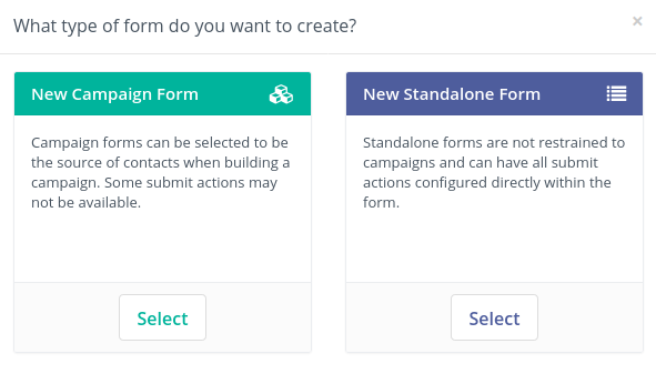 Create Campaign Form