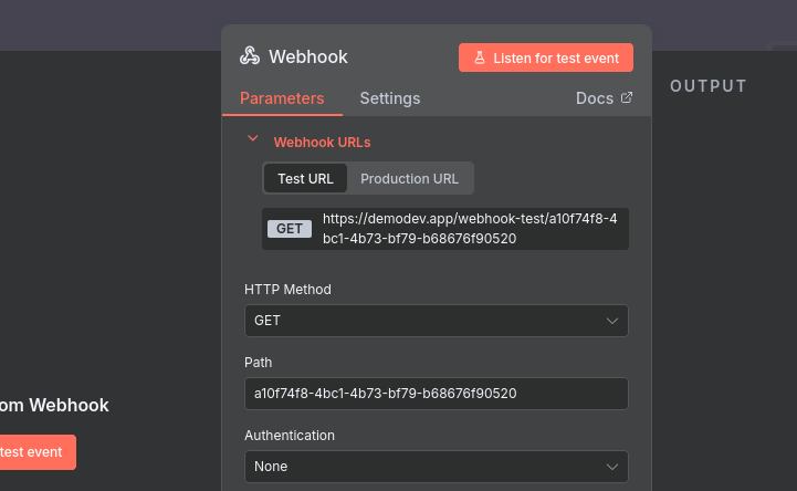 fixed webhook URL